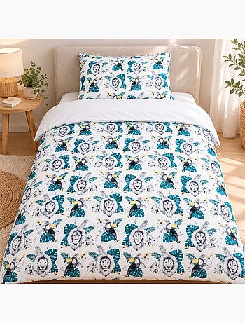 Conjunto de roupa de cama reversível para bebé em algodão | sevira kids