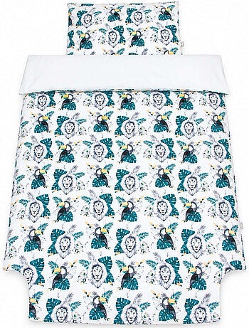 Conjunto de roupa de cama reversível para bebé em algodão | sevira kids