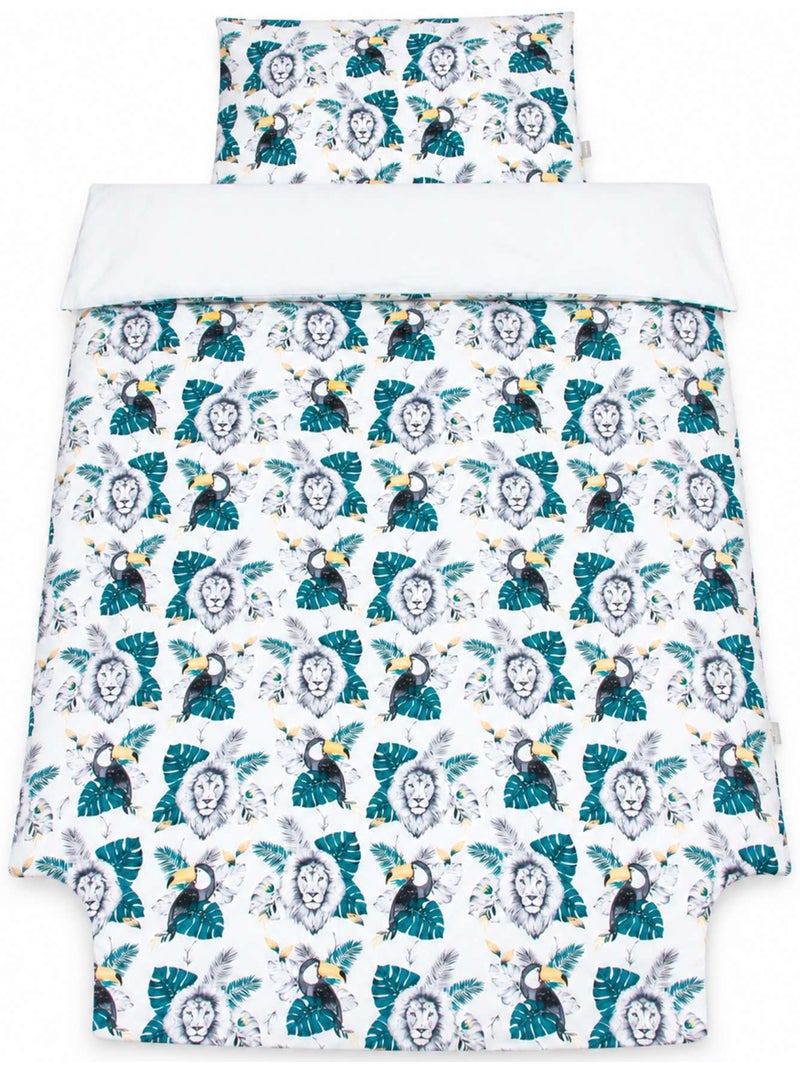 Conjunto de roupa de cama reversível para bebé em algodão | sevira kids Multicolorido - Kiabi