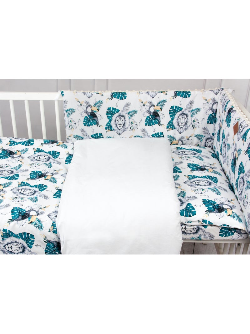Conjunto de roupa de cama reversível para bebé em algodão | sevira kids Multicolorido - Kiabi