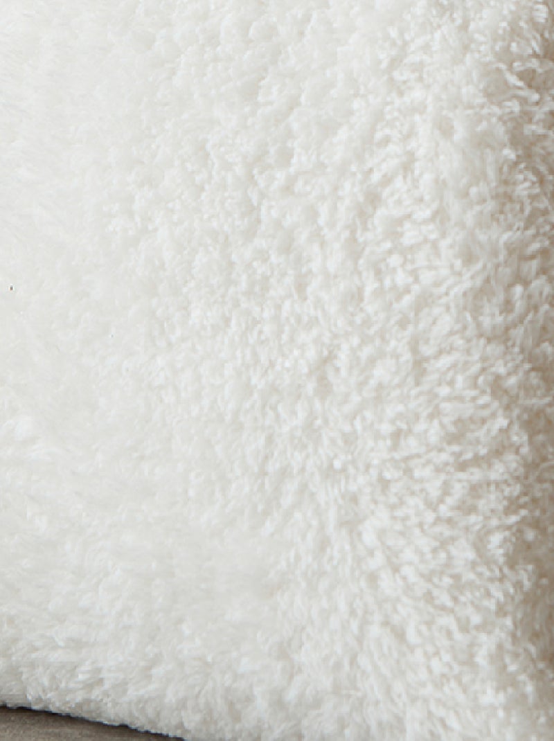 Conjunto de saco e xadrez sherpa Branco sujo - Kiabi
