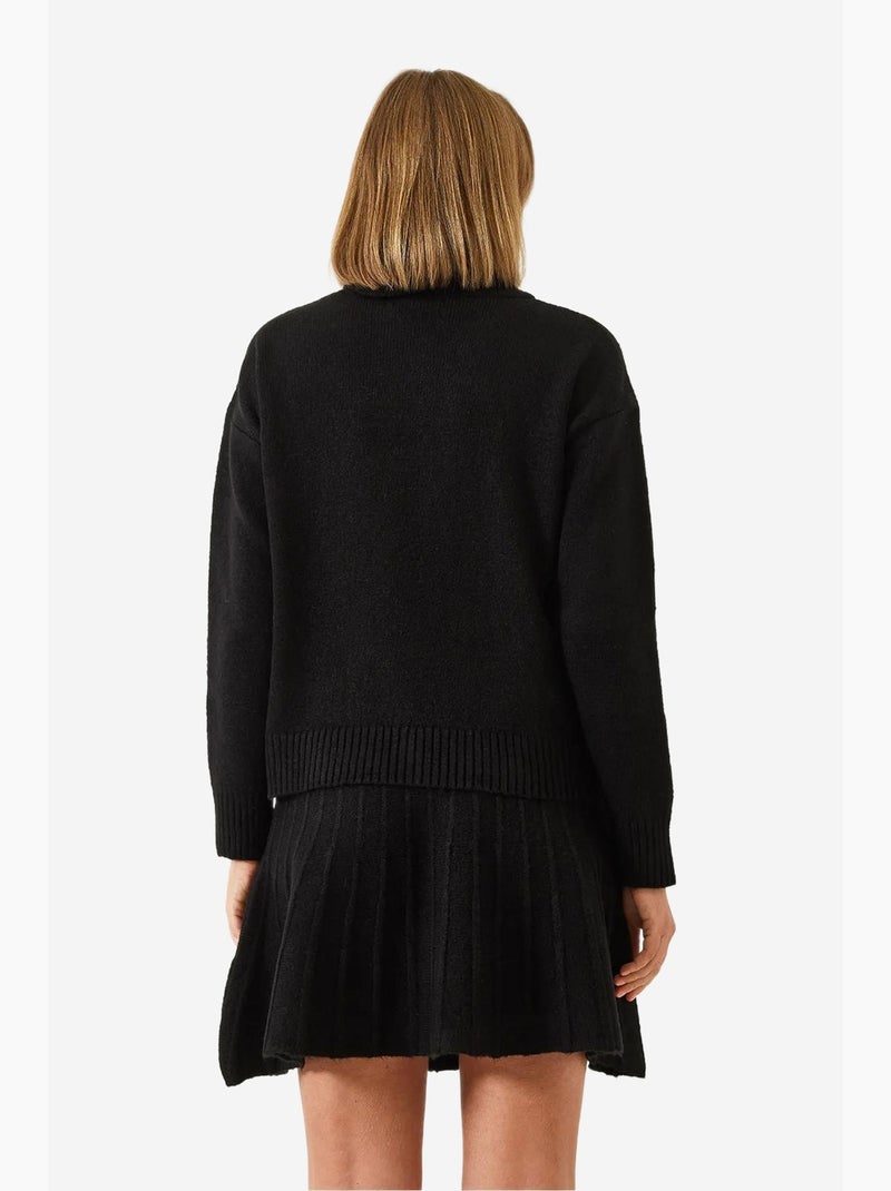 Conjunto de saia e blusa de malha lucci Preto - Kiabi