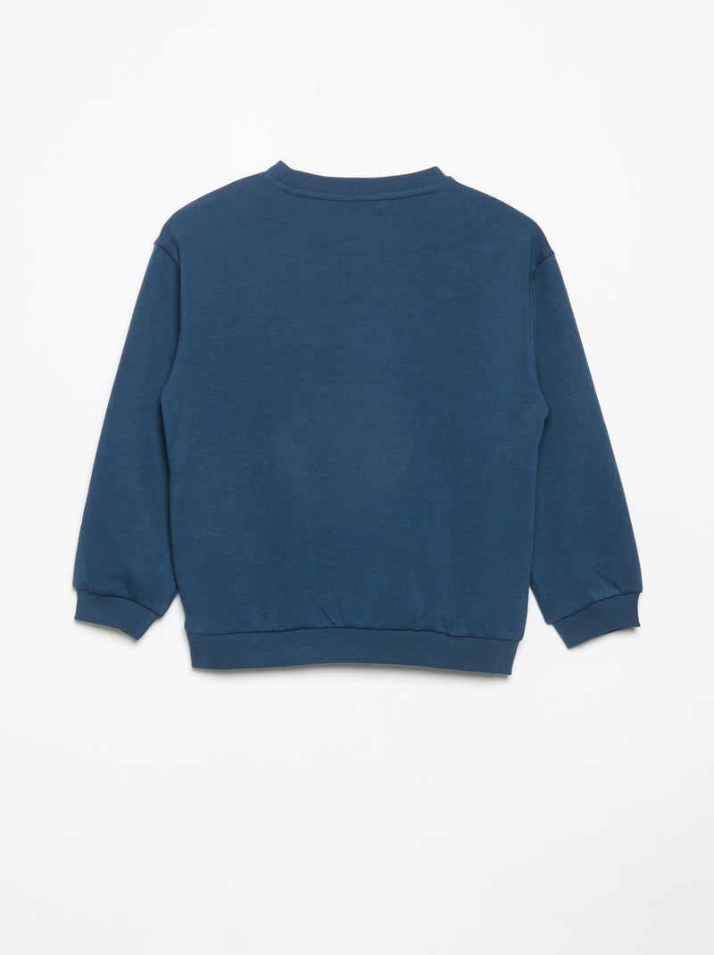 Conjunto de sweat e calças de jogging - 2 peças Azul - Kiabi