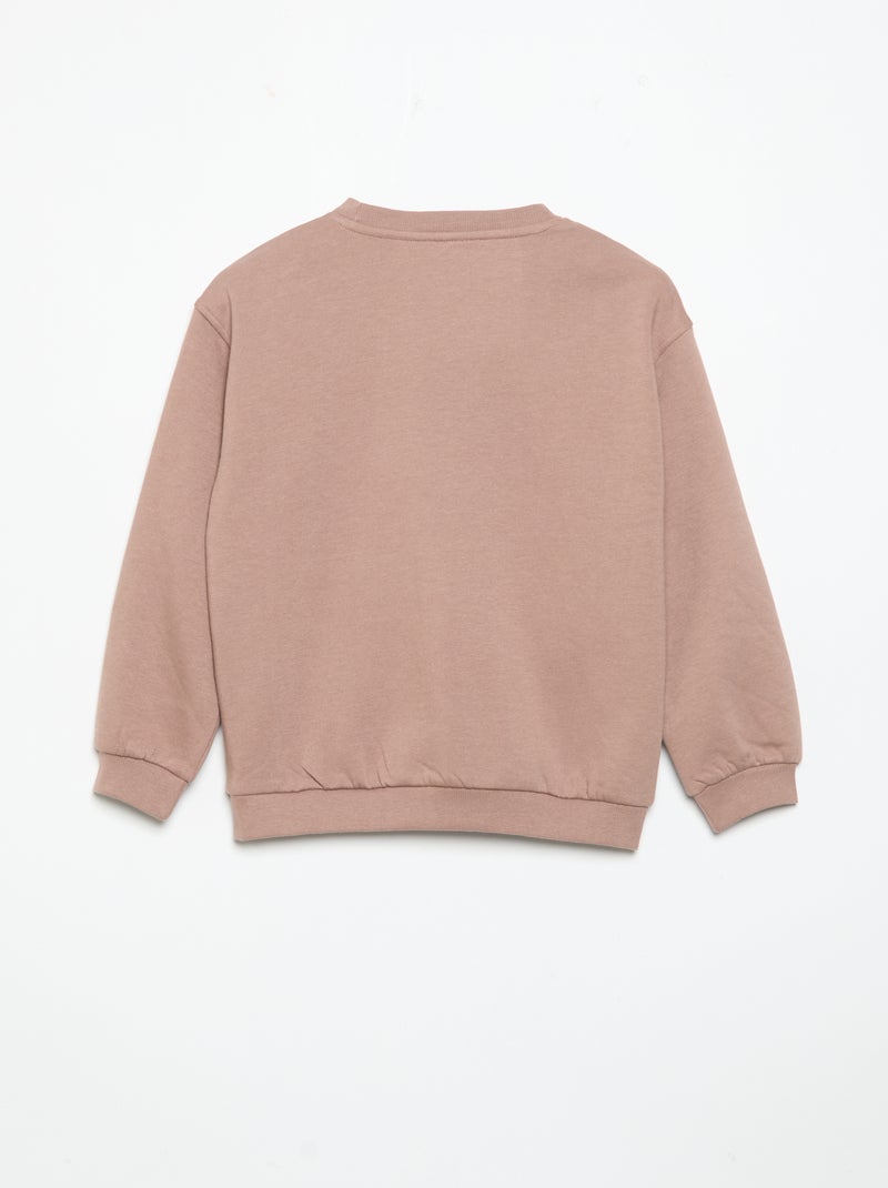 Conjunto de sweat e calças de jogging - 2 peças Rosa - Kiabi