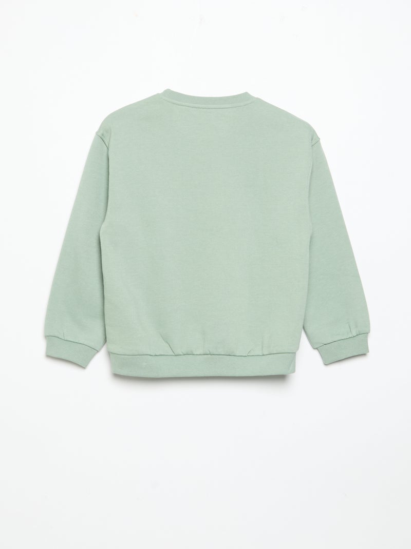 Conjunto de sweat e calças de jogging - 2 peças Verde - Kiabi