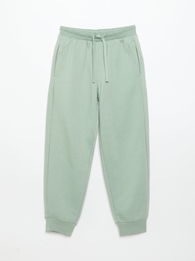 Conjunto de sweat e calças de jogging - 2 peças Verde - Kiabi
