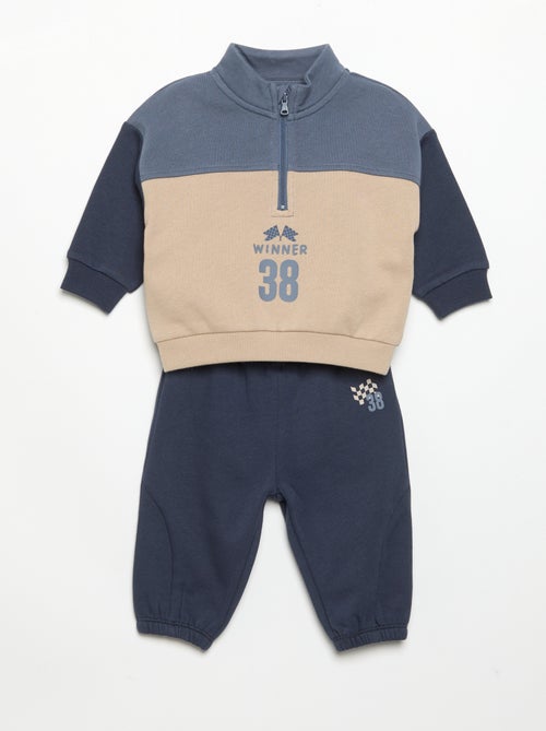 Conjunto de sweat e calças de jogging - Kiabi
