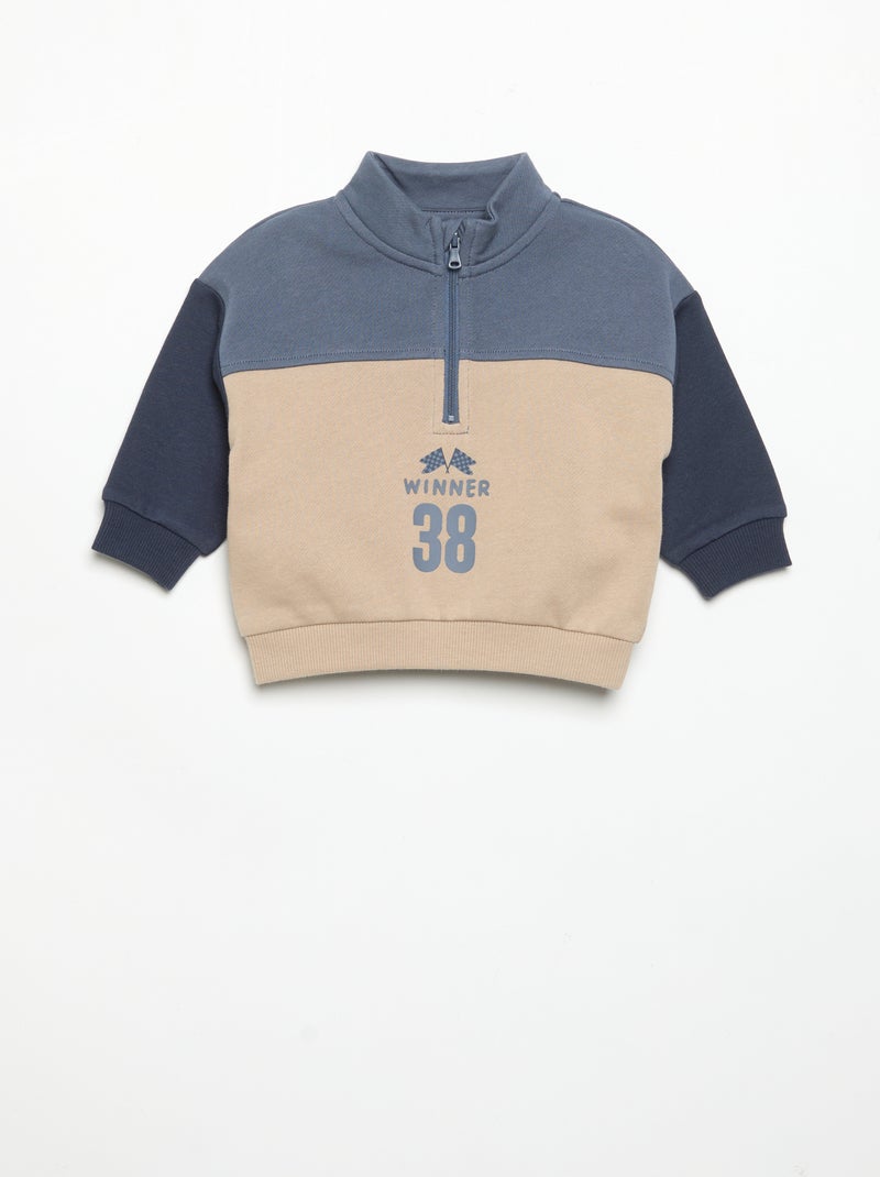 Conjunto de sweat e calças de jogging Azul - Kiabi