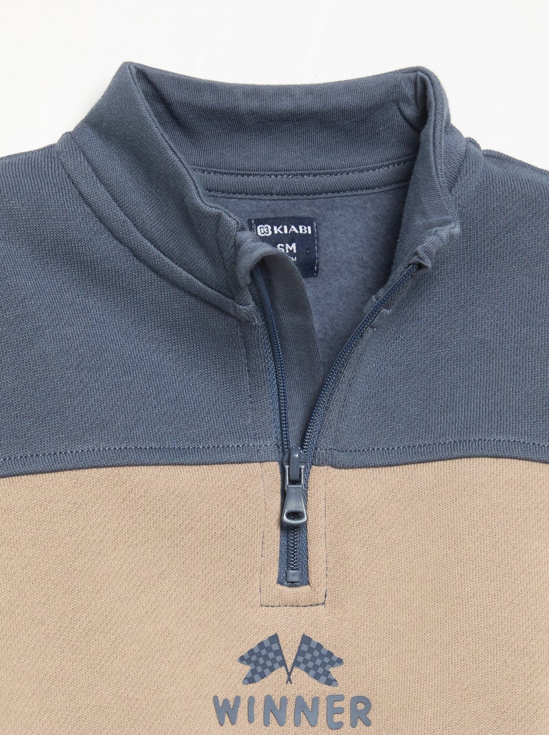 Conjunto de sweat e calças de jogging Azul - Kiabi