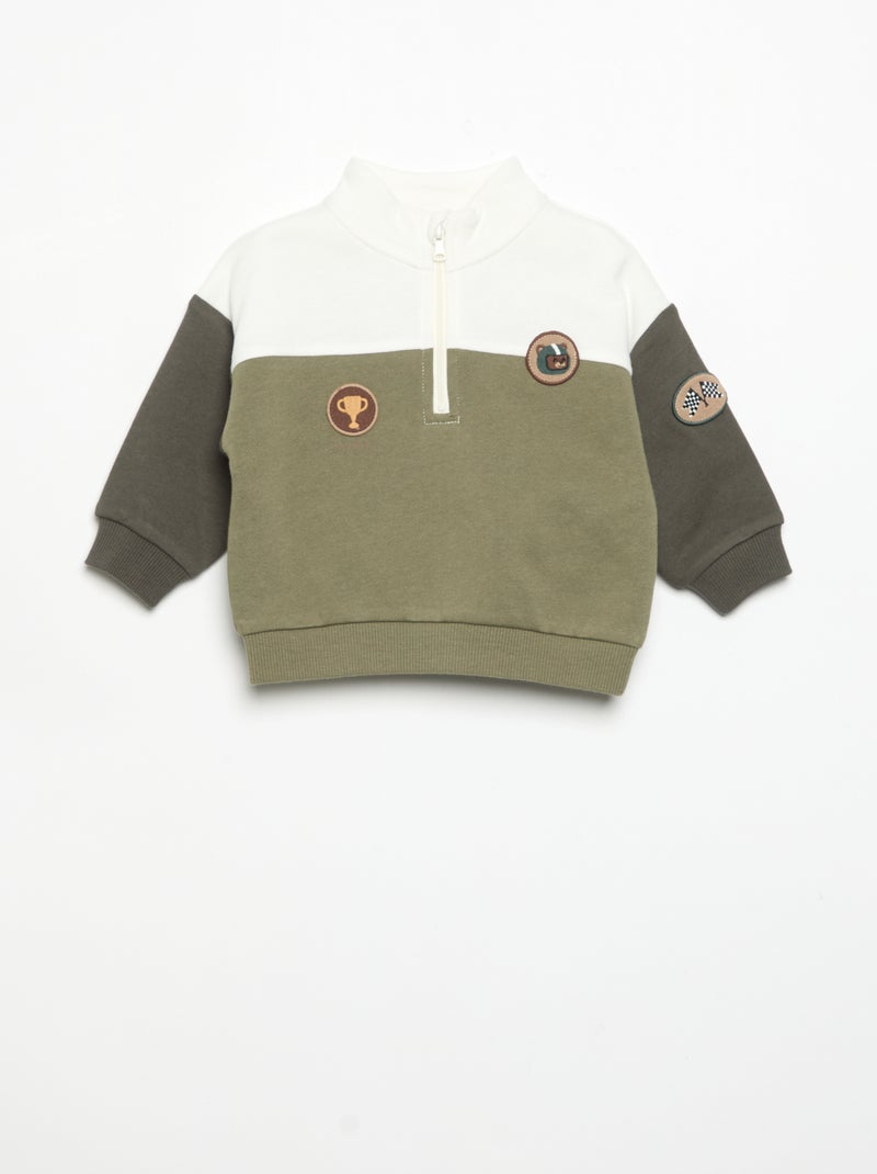 Conjunto de sweat e calças de jogging Verde - Kiabi