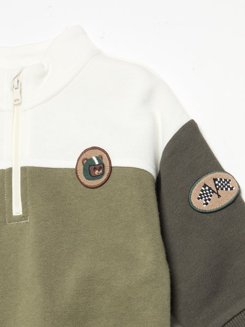 Conjunto de sweat e calças de jogging - Kiabi