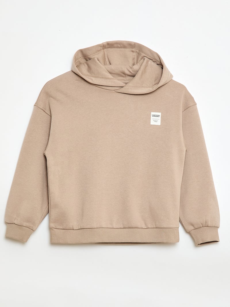 Conjunto de sweatshirt + calças de jogging - 2 peças Bege - Kiabi
