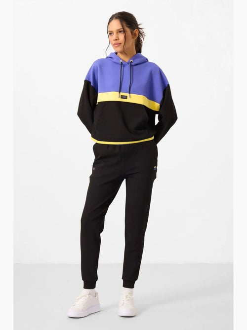 Conjunto de sweatshirt com capuz e calças color block tommy - Kiabi