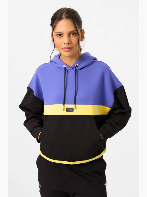 Conjunto de sweatshirt com capuz e calças color block tommy - Kiabi