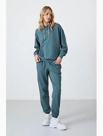 Conjunto de sweatshirt com capuz oversize e calças tommy