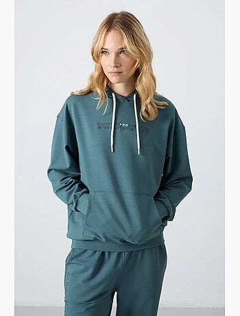 Conjunto de sweatshirt com capuz oversize e calças tommy