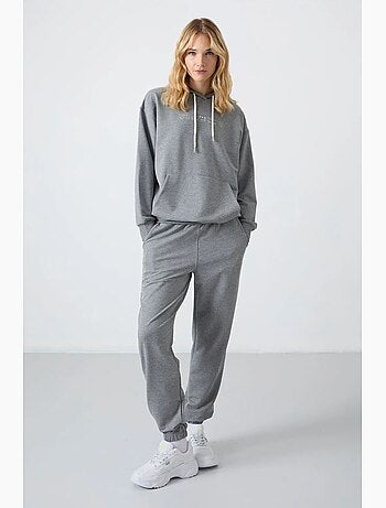Conjunto de sweatshirt com capuz oversize e calças tommy