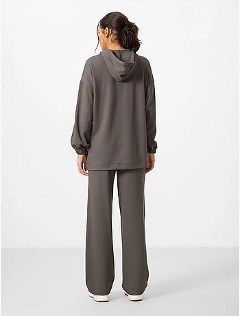 Conjunto de sweatshirt com capuz oversized e calças de perna larga tommy