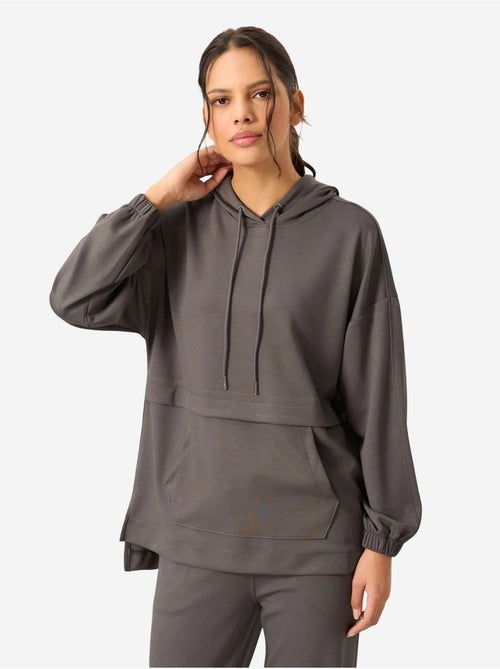 Conjunto de sweatshirt com capuz oversized e calças de perna larga tommy - Kiabi Conjunto de sweatshirt com capuz oversized e calças de perna larga tommy - Kiabi