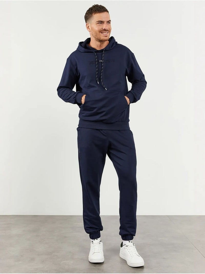 Conjunto de sweatshirt com capuz oversized e calças tommy Azul-marinho - Kiabi