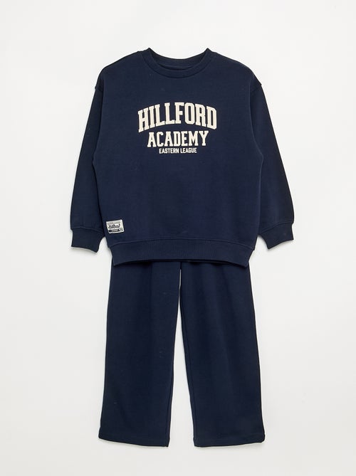 Conjunto de sweatshirt e calças de jogging - 2 peças - Kiabi