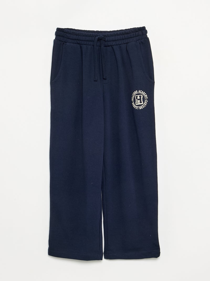 Conjunto de sweatshirt e calças de jogging - 2 peças Azul - Kiabi