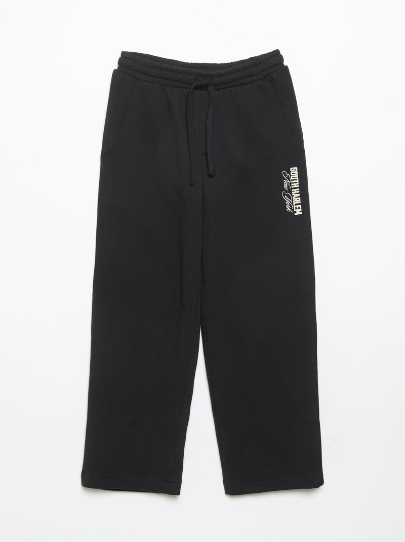 Conjunto de sweatshirt e calças de jogging - 2 peças Preto - Kiabi