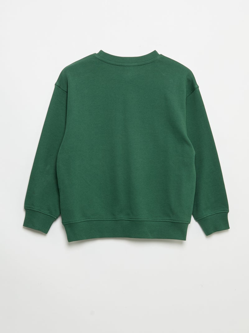 Conjunto de sweatshirt e calças de jogging - 2 peças Verde - Kiabi