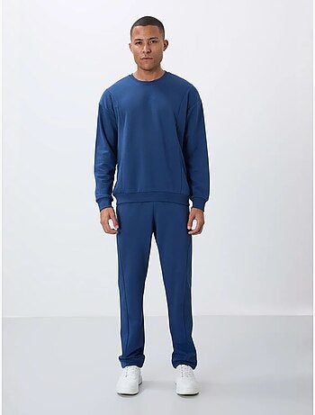 Conjunto de sweatshirt e calças em felpa de algodão e poliéster para homem tommy