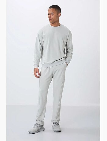 Conjunto de sweatshirt e calças em felpa de algodão e poliéster para homem tommy