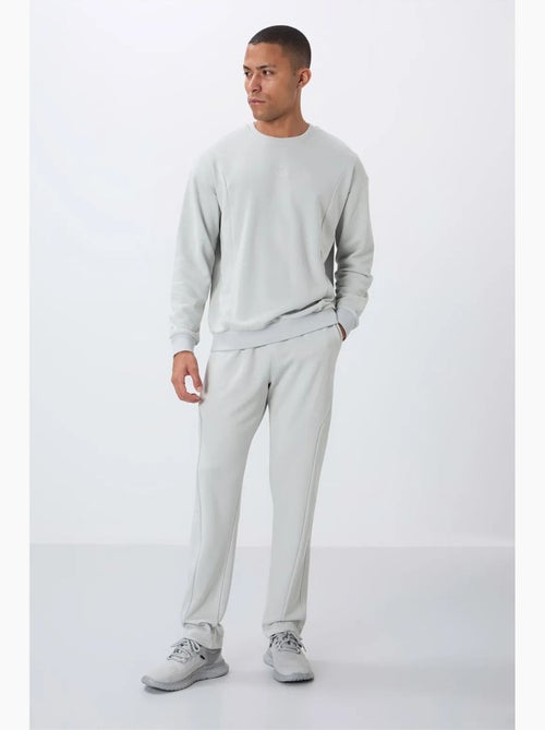 Conjunto de sweatshirt e calças em felpa de algodão e poliéster para homem tommy - Kiabi Conjunto de sweatshirt e calças em felpa de algodão e poliéster para homem tommy - Kiabi