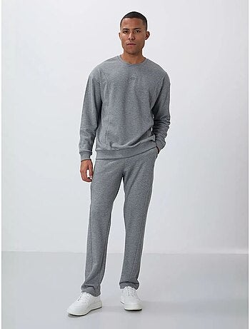 Conjunto de sweatshirt e calças em felpa de algodão e poliéster para homem tommy