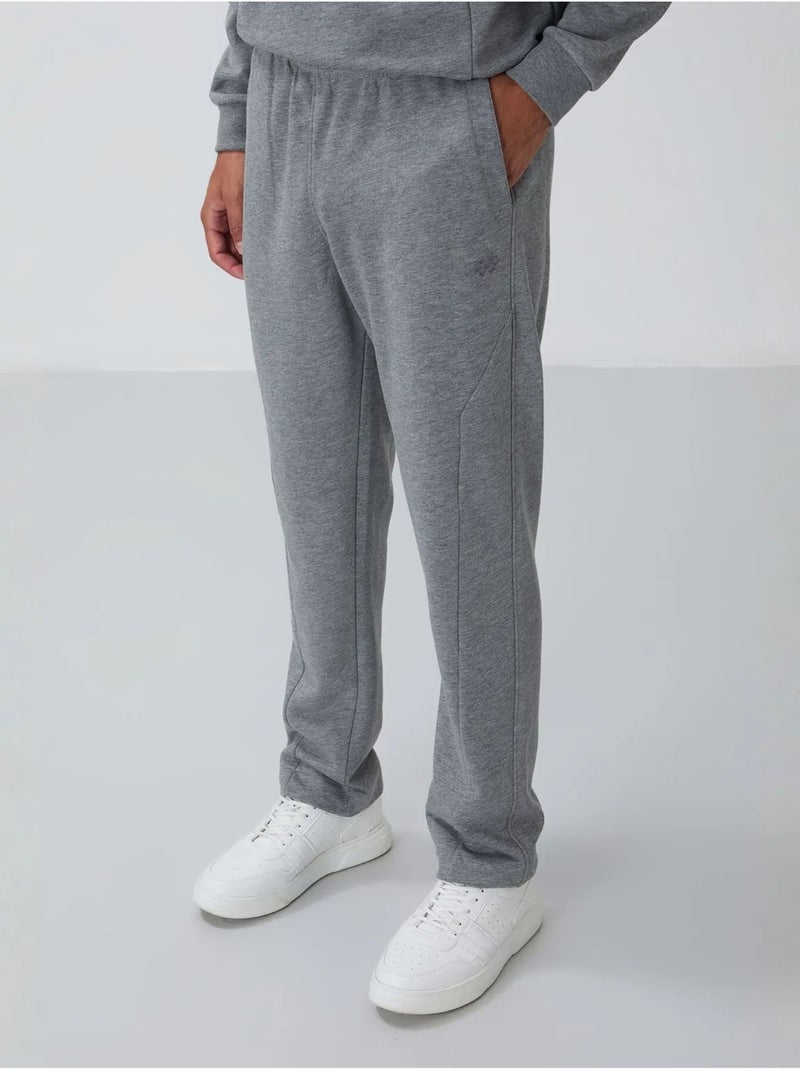Conjunto de sweatshirt e calças em felpa de algodão e poliéster para homem tommy Cinza - Kiabi