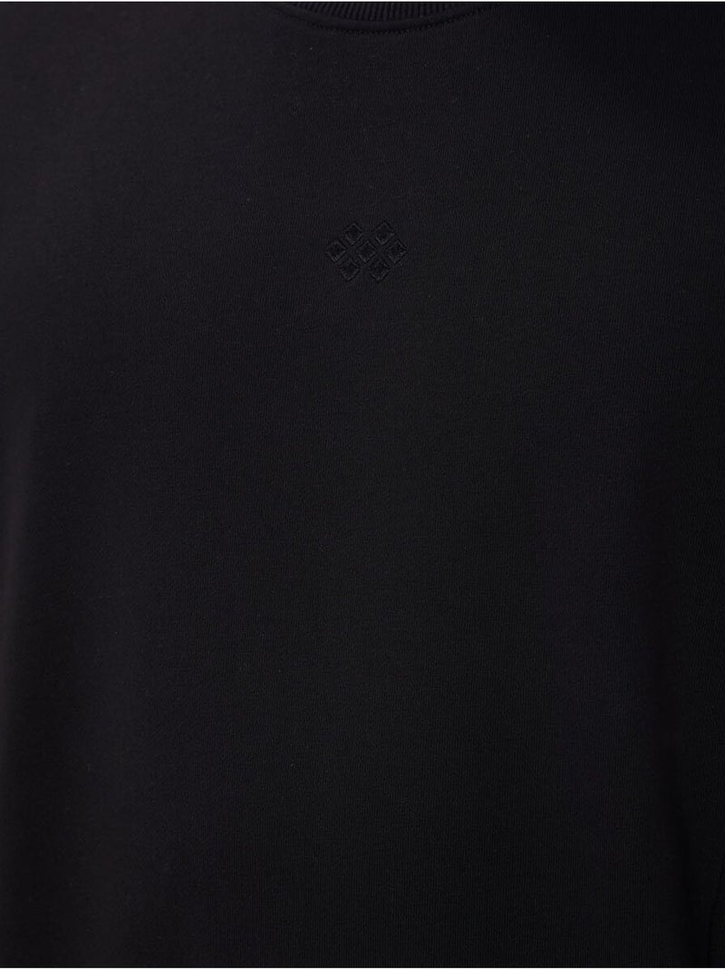 Conjunto de sweatshirt e calças em felpa de algodão e poliéster para homem tommy Preto - Kiabi