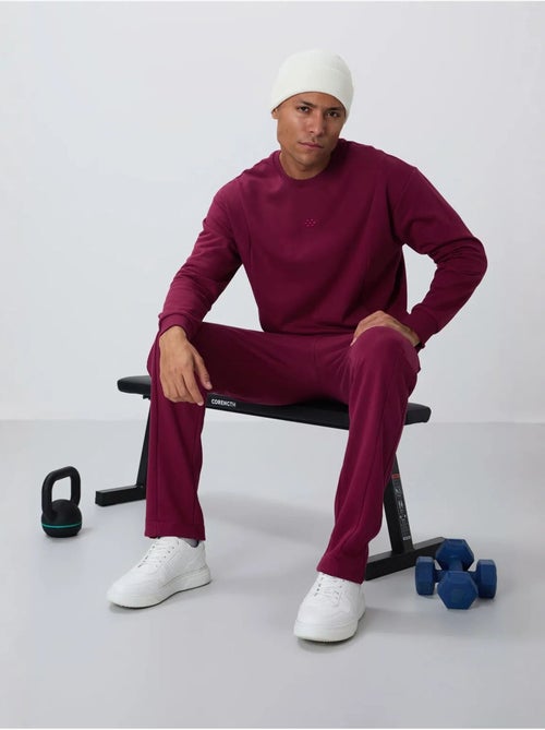 Conjunto de sweatshirt e calças em felpa de algodão e poliéster para homem tommy - Kiabi Conjunto de sweatshirt e calças em felpa de algodão e poliéster para homem tommy - Kiabi