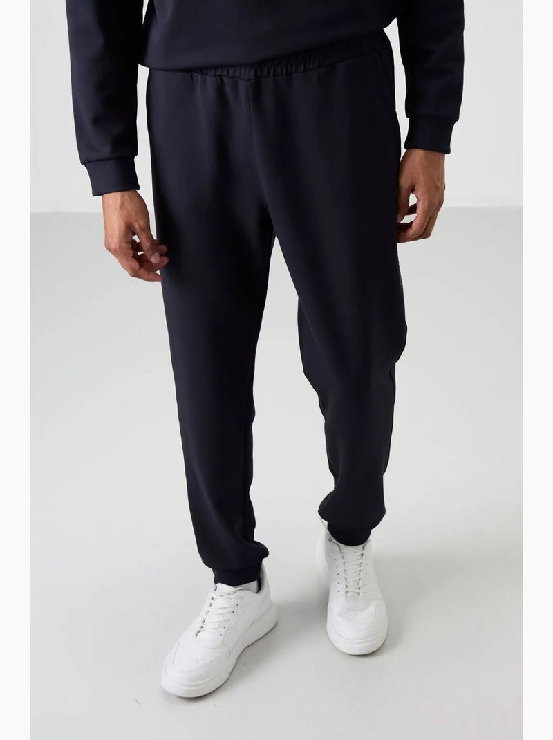 Conjunto de sweatshirt e calças em fleece estampado tommy Azul-marinho - Kiabi