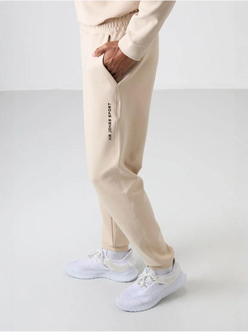 Conjunto de sweatshirt e calças em fleece estampado tommy Bege-argila - Kiabi