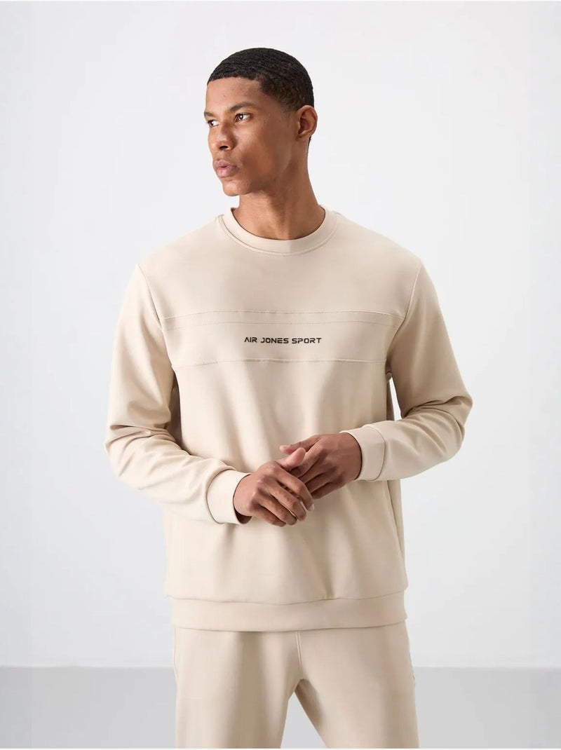 Conjunto de sweatshirt e calças em fleece estampado tommy Bege-argila - Kiabi