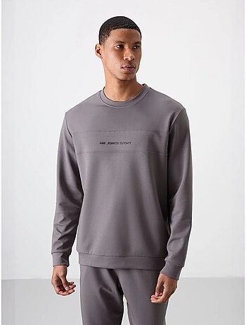 Conjunto de sweatshirt e calças em fleece estampado tommy