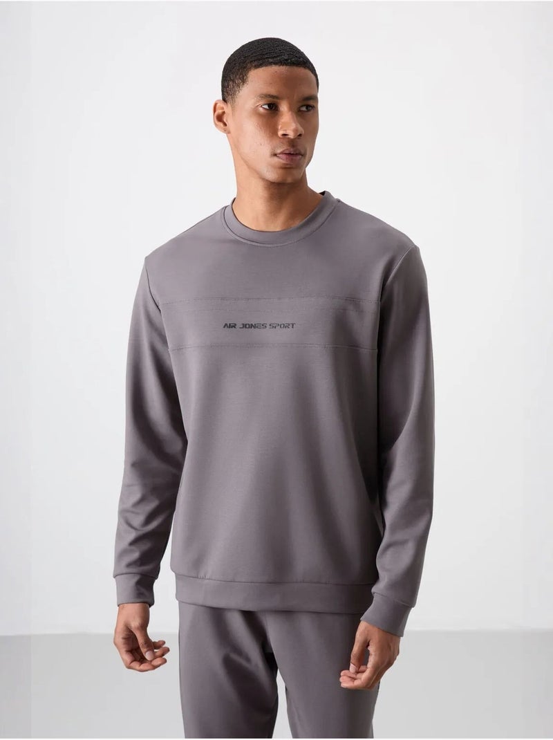 Conjunto de sweatshirt e calças em fleece estampado tommy Cinza - Kiabi