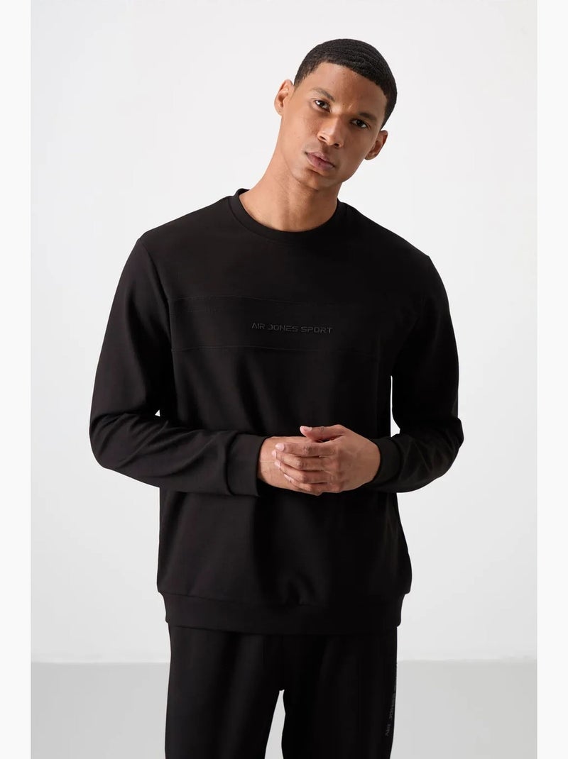 Conjunto de sweatshirt e calças em fleece estampado tommy Preto - Kiabi