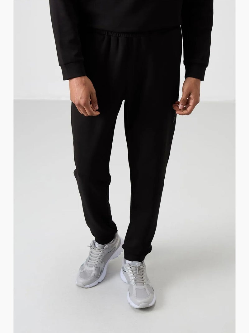 Conjunto de sweatshirt e calças em fleece estampado tommy Preto - Kiabi