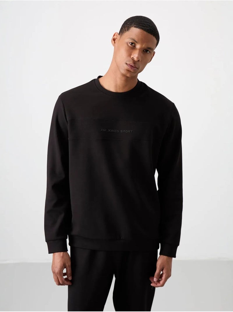 Conjunto de sweatshirt e calças em fleece estampado tommy Preto - Kiabi