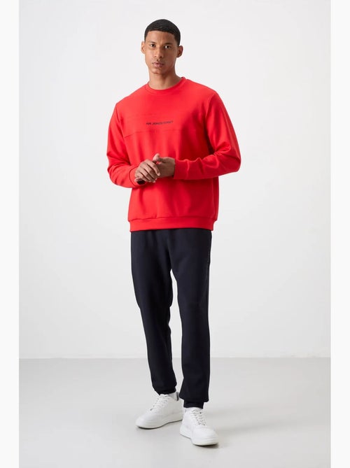 Conjunto de sweatshirt e calças em fleece estampado tommy - Kiabi Conjunto de sweatshirt e calças em fleece estampado tommy - Kiabi