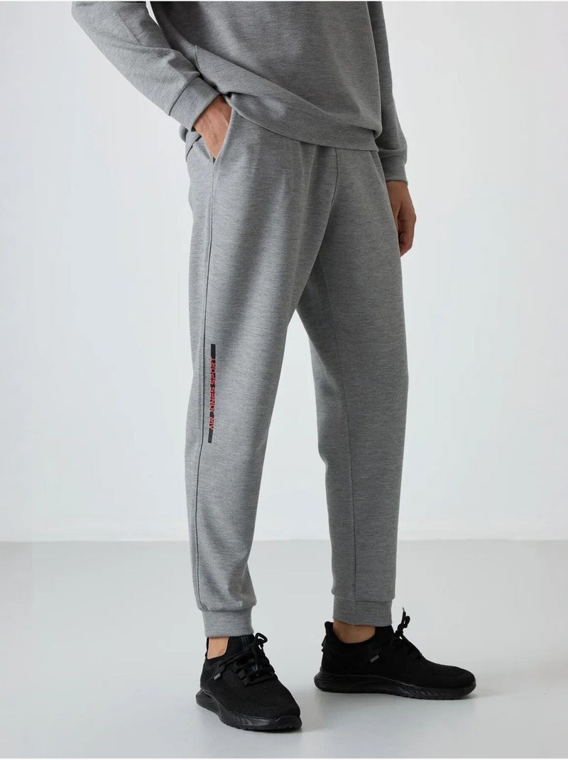 Conjunto de sweatshirt e calças em malha canelada para homem tommy Cinza - Kiabi