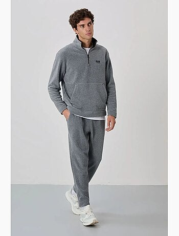 Conjunto de sweatshirt e calças em polar de poliéster para homem tommy