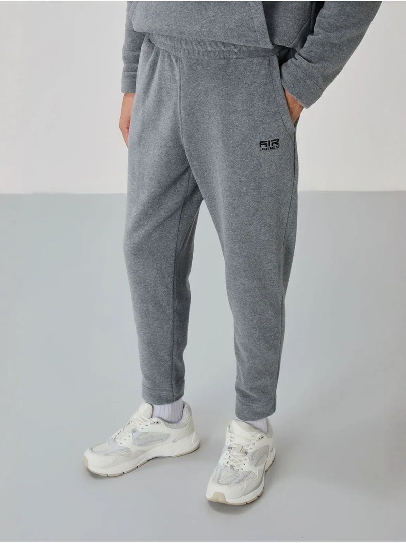 Conjunto de sweatshirt e calças em polar de poliéster para homem tommy Cinza - Kiabi
