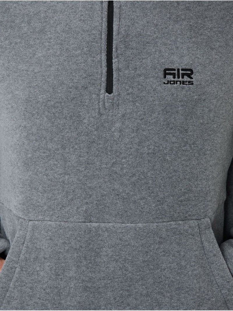 Conjunto de sweatshirt e calças em polar de poliéster para homem tommy Cinza - Kiabi