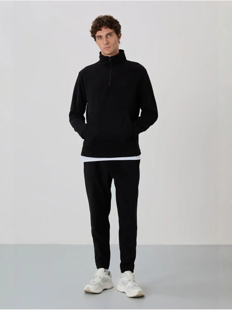 Conjunto de sweatshirt e calças em polar de poliéster para homem tommy Preto - Kiabi