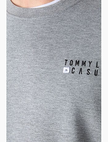 Conjunto de sweatshirt e calças oversize gola redonda tommy